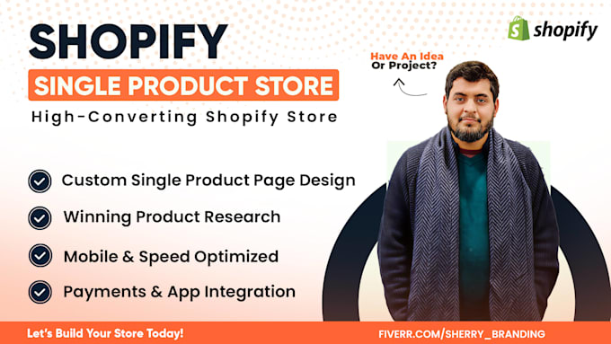 design a high converting single product shopify store