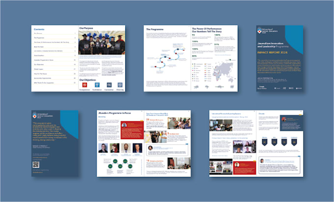 design annual reports, impact reports and professional publications