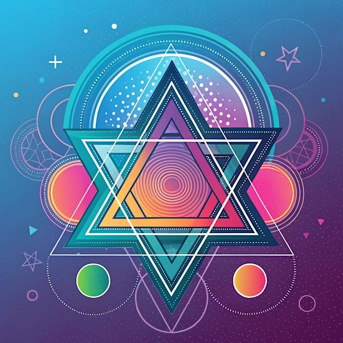 create a unique abstract art for you