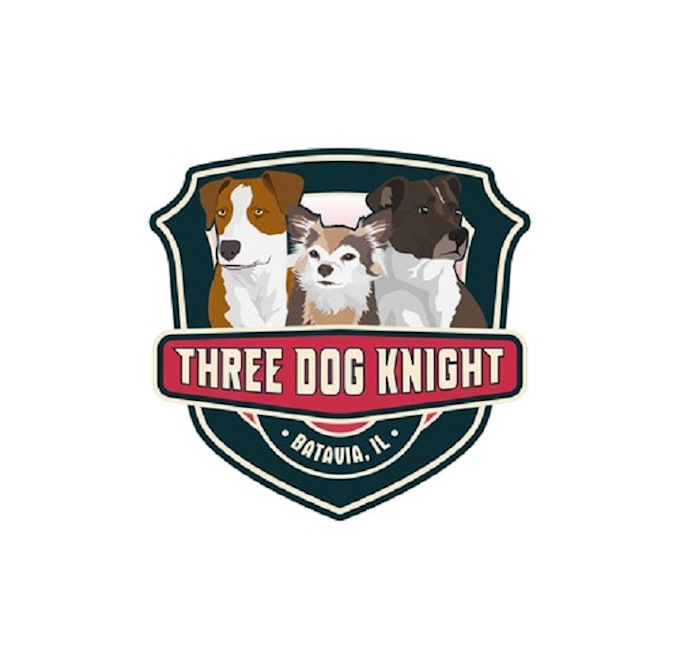 make amazing three dog knight club logo