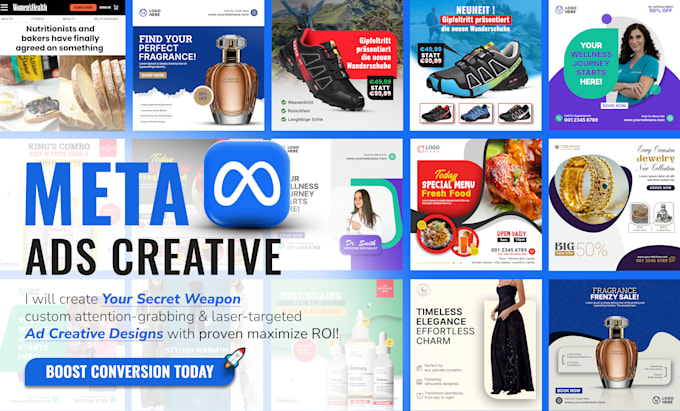 design meta ads creative or ad image that boosts conversion