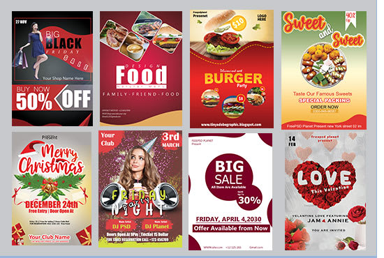 design cool and professional   flyers for you business