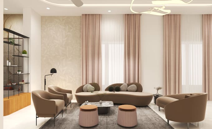 redesign 3d house interior layout,dining furniture,room lighten,skp model render