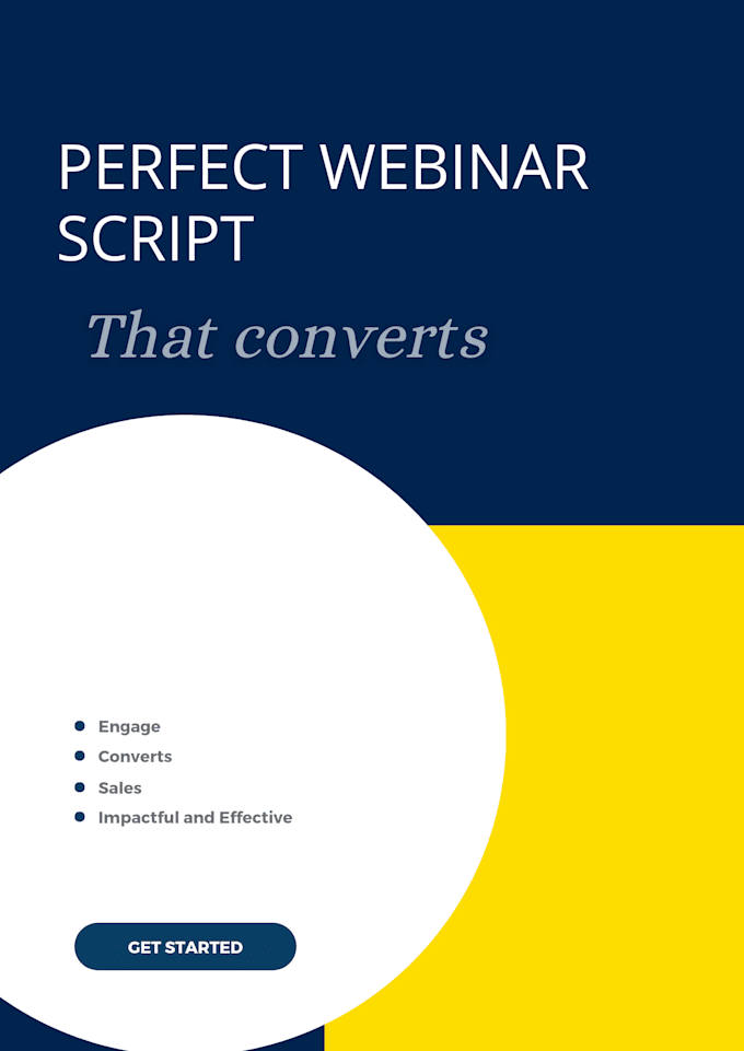 deliver high quality webinar script that engage and inspire