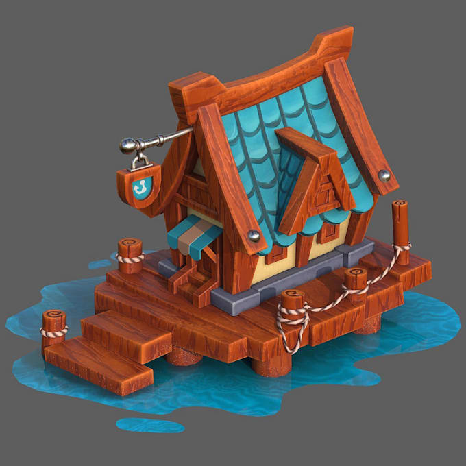 create stylized props in 3d