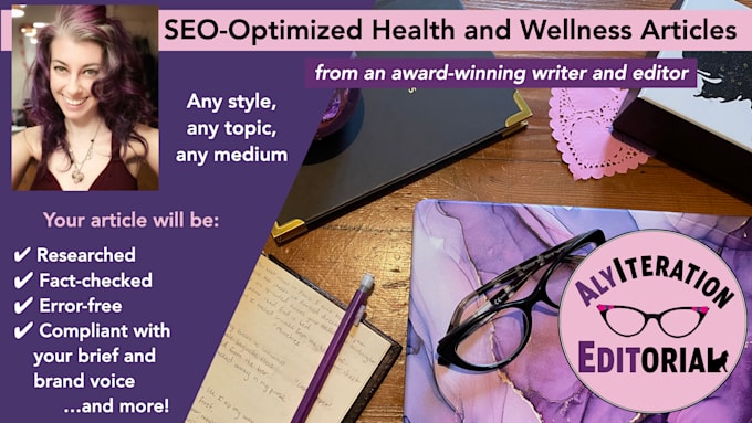 write SEO optimized health and wellness articles