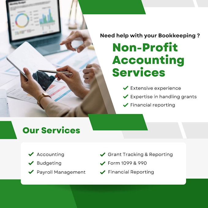 do nonprofit bookkeeping, budgeting in xero and quickbooks