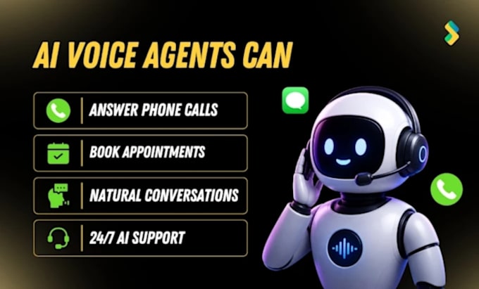 create ai calling agent, chatbot, call answering, booking, support