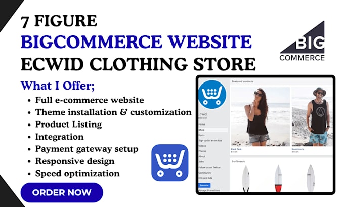 design 7 figure bigcommerce website bigcommerce ecwid clothing store ecwid store