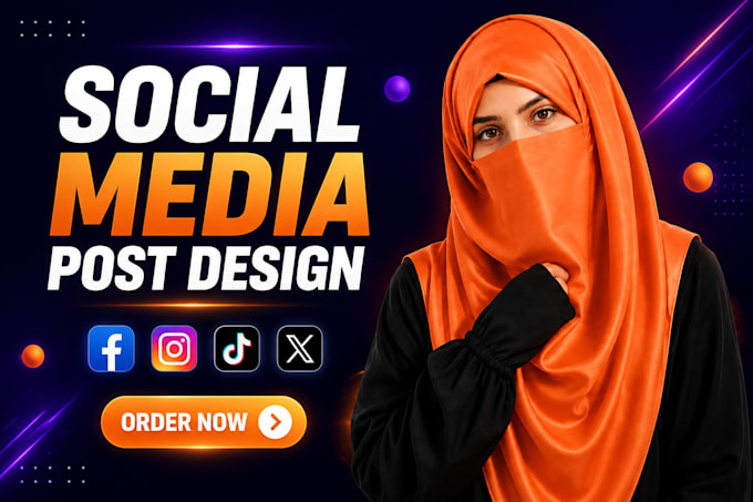 design eye catching social media posts for instagram facebook and linked in
