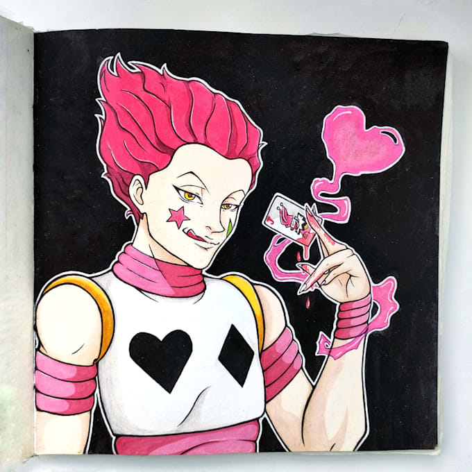 anime style acrylic art