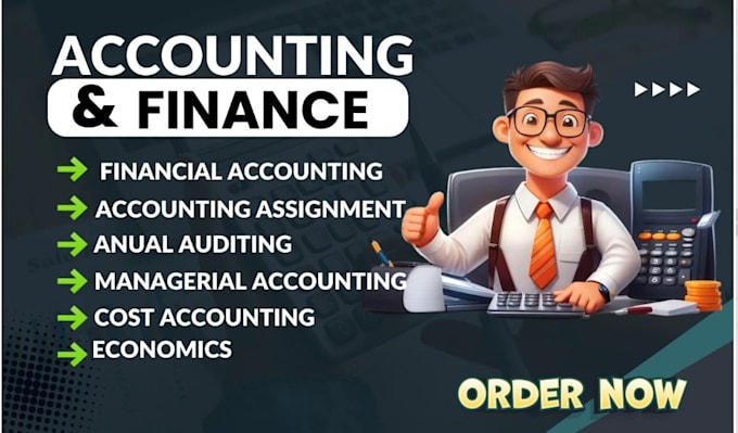 do accounting and finance tasks, projects, reports and courses