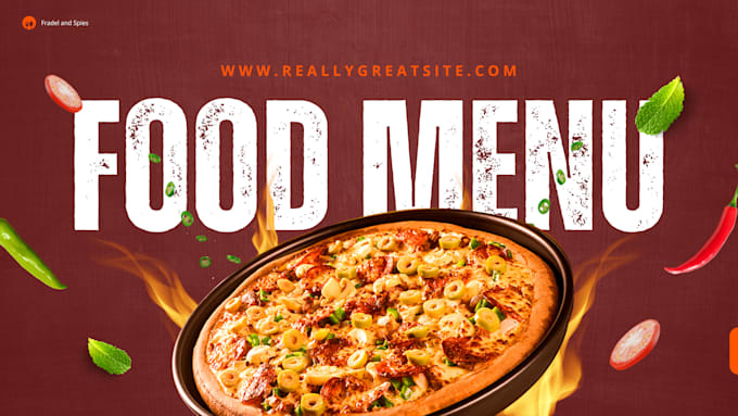 do your any food poster and menu design