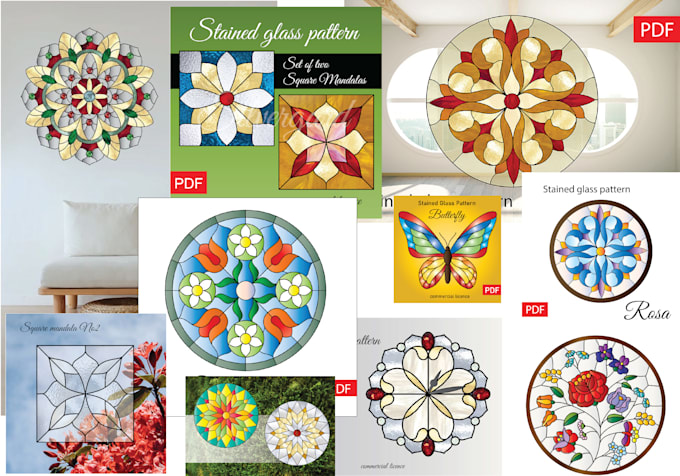 create any custom stained glass design