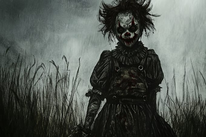 design an scary character horror style