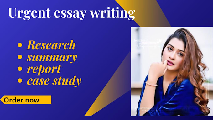 help in urgent essay, research, article report and case study