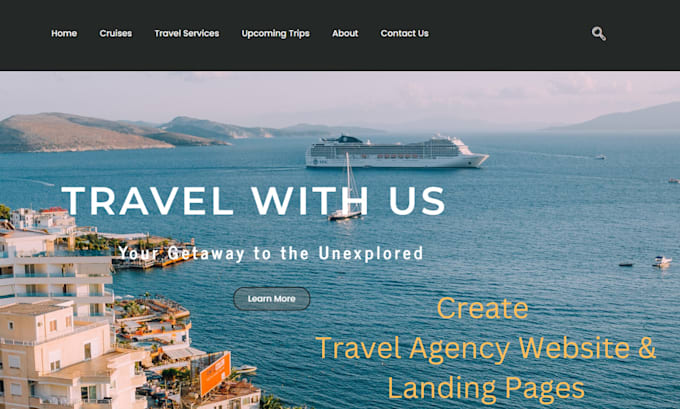create professional travel agency wordpress website