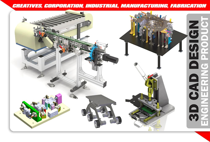 Do 3d cad model, mechanical design and engineering product by Heliagf ...
