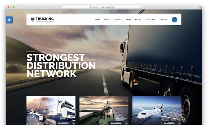 build cargo website car workshop website freight brokers trucking car website