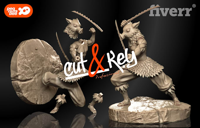 cut and key, articulate, and fixing your model for 3d printing and toy