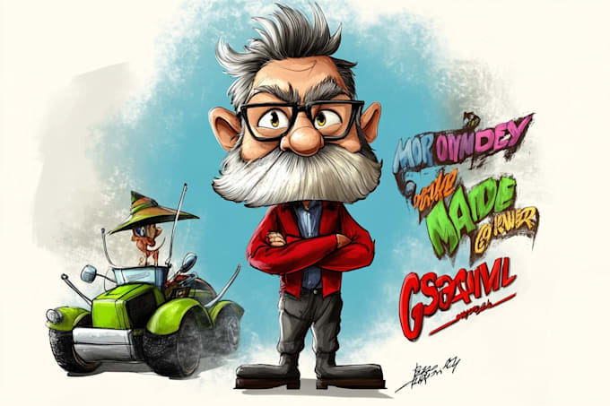 make a cartoon character design
