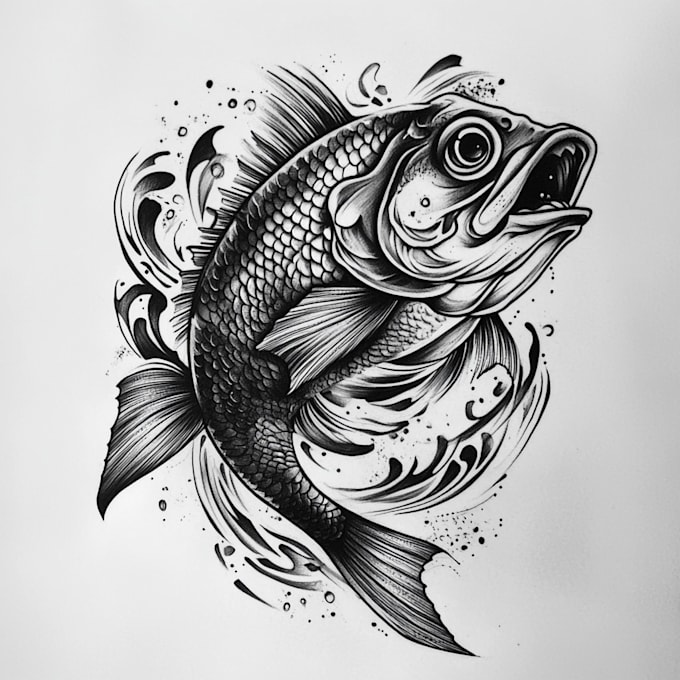 Draw custom tattoo designs by Sashaarte | Fiverr