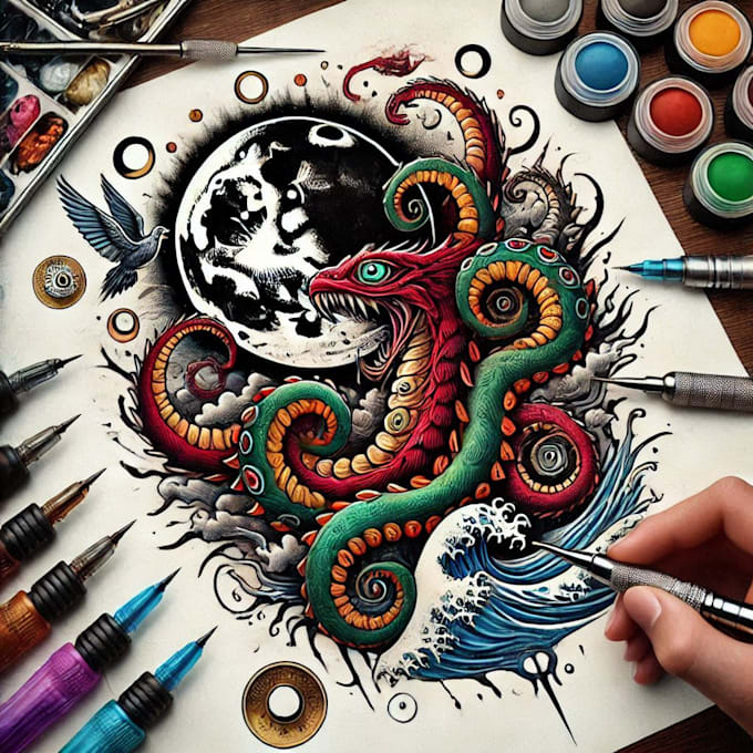 create finalize tattoo design