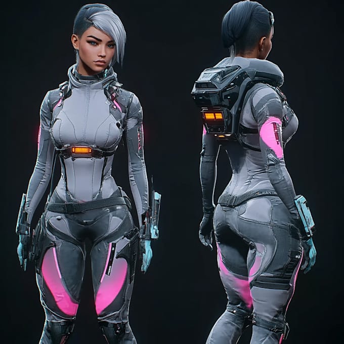 do star wars, game character or sci fi game character art