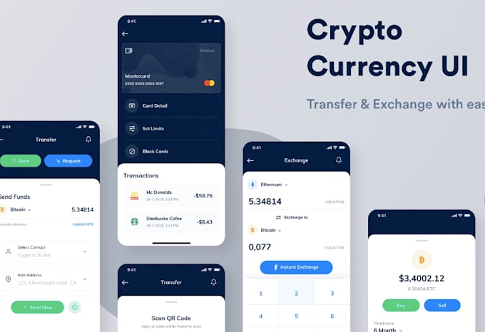 create crypto wallet app, wallet app, token, exchange website
