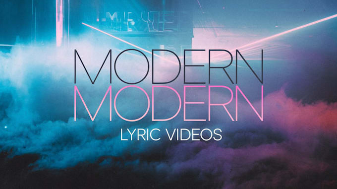 create a professional music lyrics video animated lyrics kinetics typography