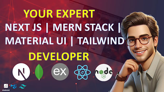 build full stack website using react next js mern stack tailwind