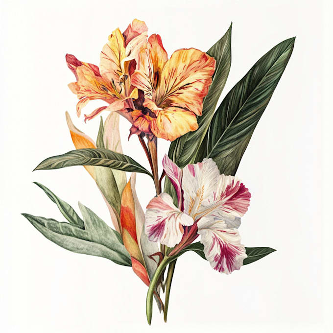 draw botanical plant and illustration art for you
