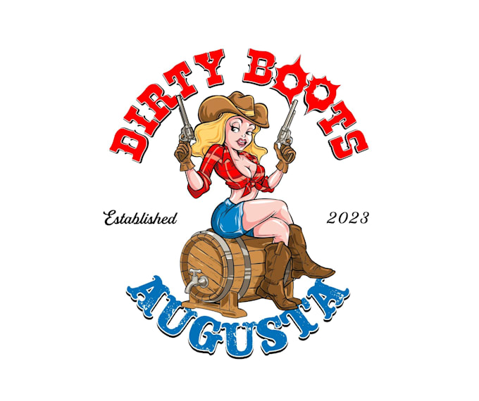 design awesome dirty boots logo
