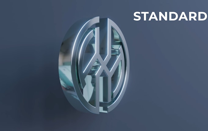 do 3d rotating or 3d spinning metallic logo animation