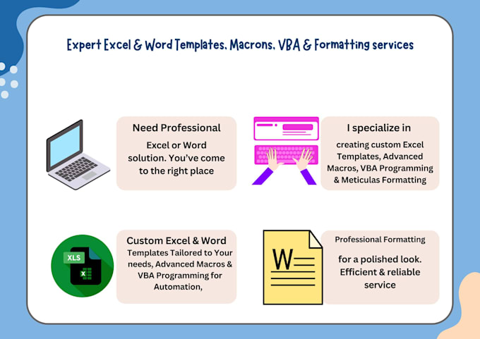 custom vba macros for excel and word