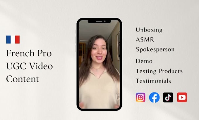 do professional ugc ads in french