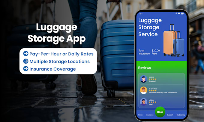 develop a custom luggage storage and pickup app like luggage hero