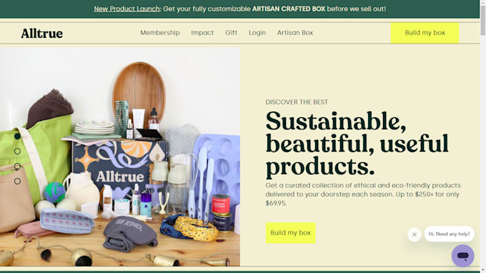 design subscription website subscription box shopify store membership website