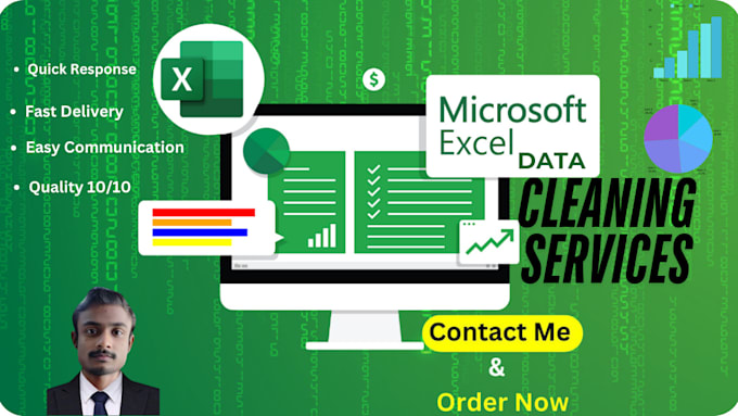 Do data cleaning, excel automation, and pdf to excel conversion by ...