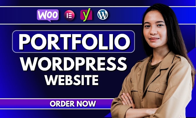 design personal portfolio or business portfolio wordpress website