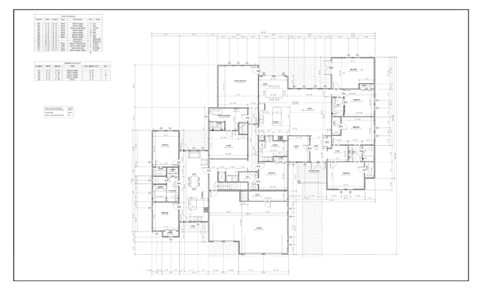 draw your floor plan any architectural drawing in autocad 2d blueprints