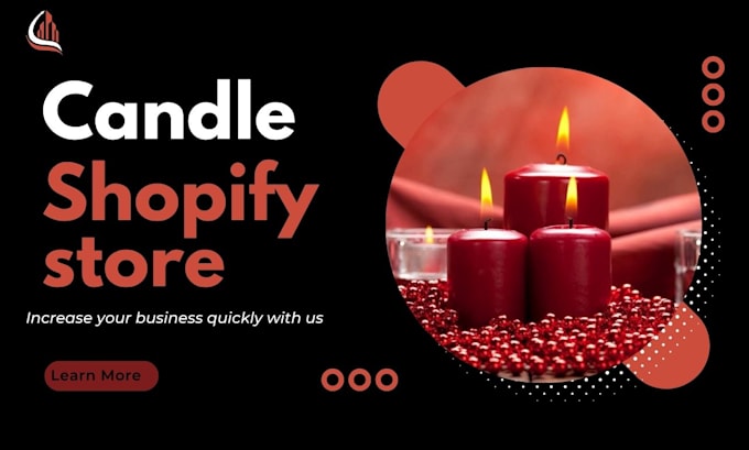 design  candle store candle website candle shopify store dropshipping  website