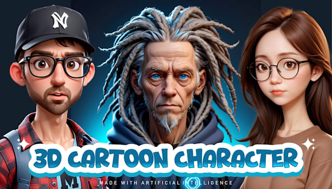 create realistic 3d cartoon character with your photos using ai