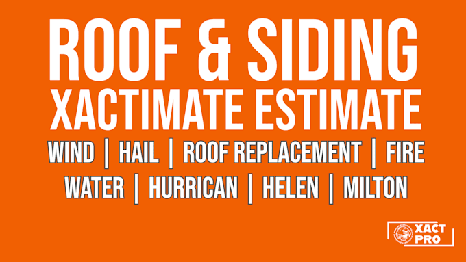 write roof and siding insurance estimate