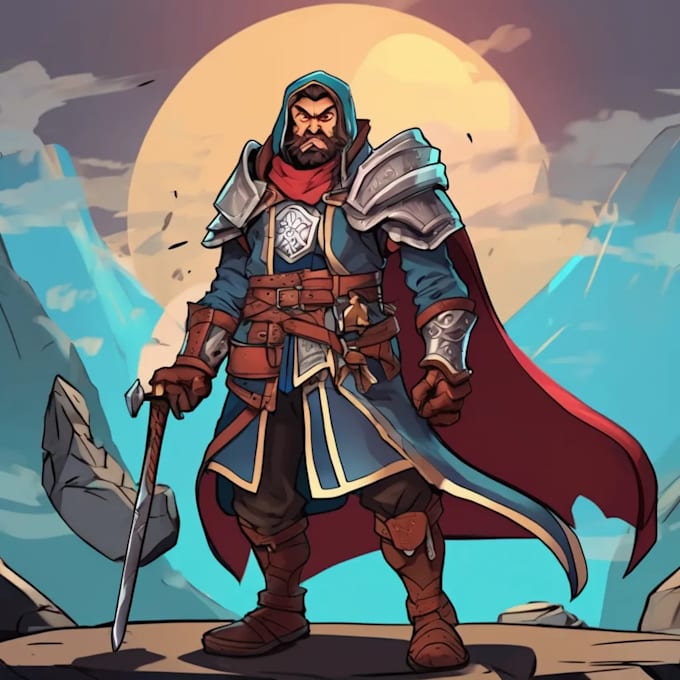 design a dnd character art