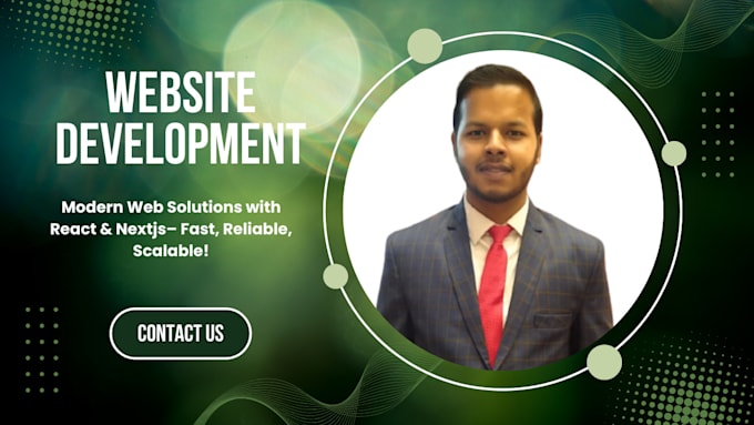 Do react js, next js, web app frontend or full stack development