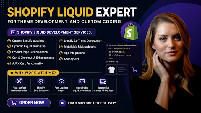 be your shopify liquid expert for theme development and custom coding