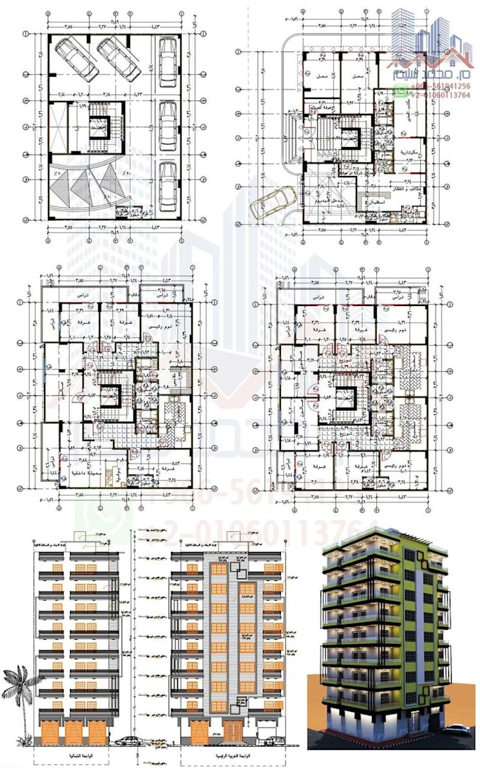 Design professional architectural plans and 3d models by Numanarchiture ...