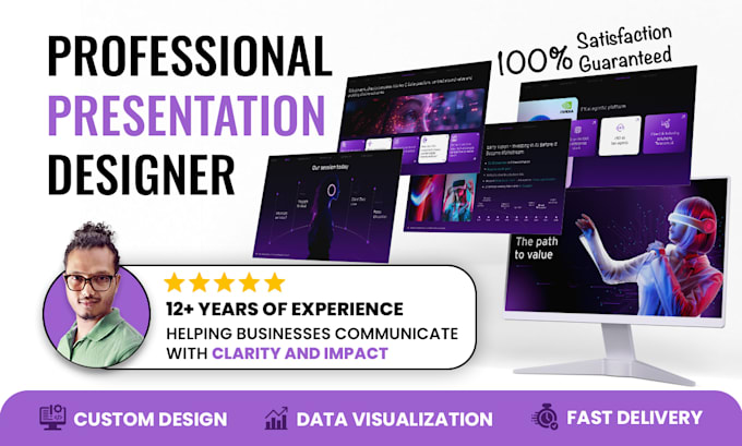 deliver custom professional presentation and investor pitch deck