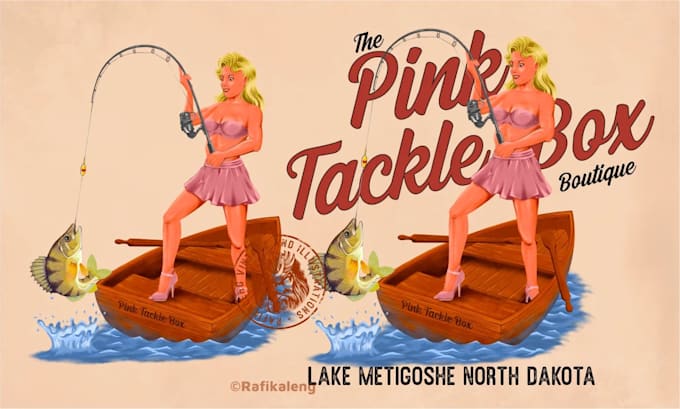 create a vintage pinup girl illustration